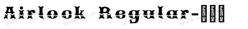 Airlock Regular字体转换 Airlock Regular字体转换